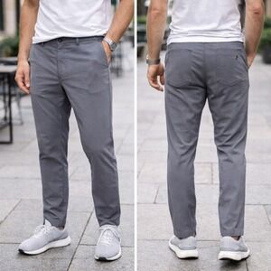 Public Rec‎ Workday Pants Gray Stretch Performance Casual Office Mens 36x32
